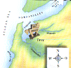 Map of Ancient Troy
